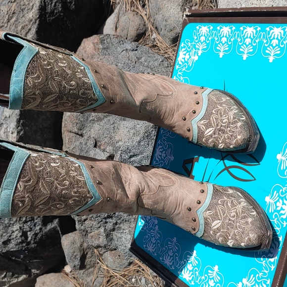 Lane Kimmie Western Cowgirl Boots Size 9.5 - Picture 2 of 15